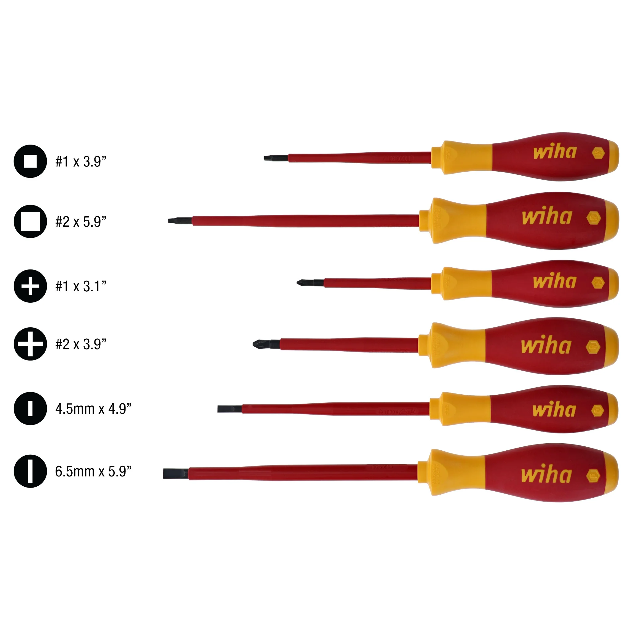 6 Piece Insulated SoftFinish Screwdriver Set - Image 4