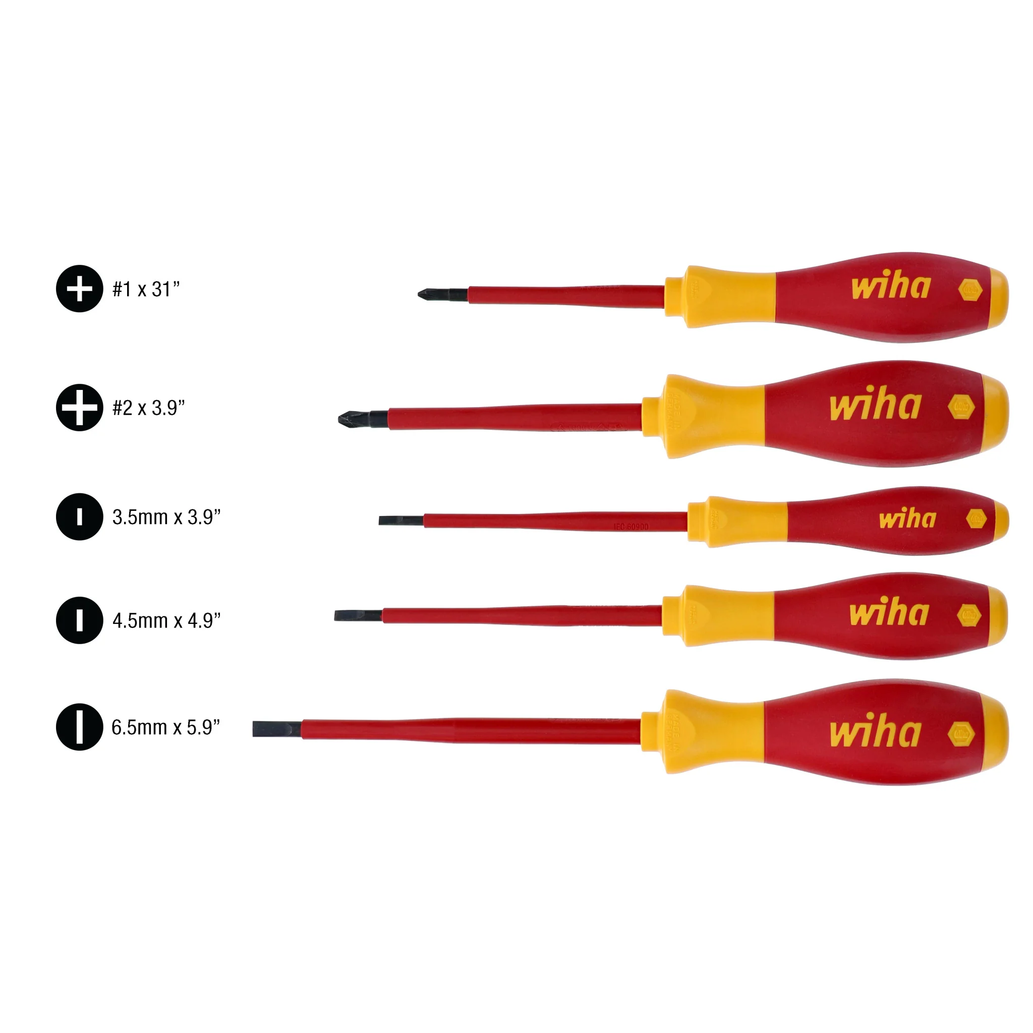 5 Piece Insulated SoftFinish Screwdriver Set - Image 4