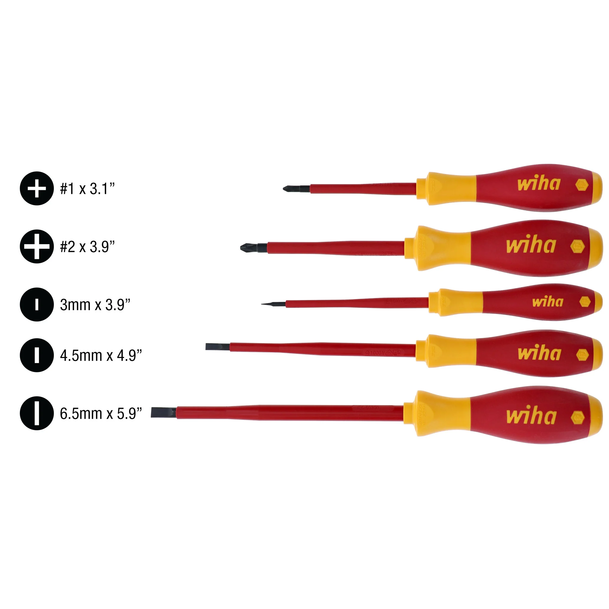 5 Piece Insulated SoftFinish Screwdriver Set - Image 4