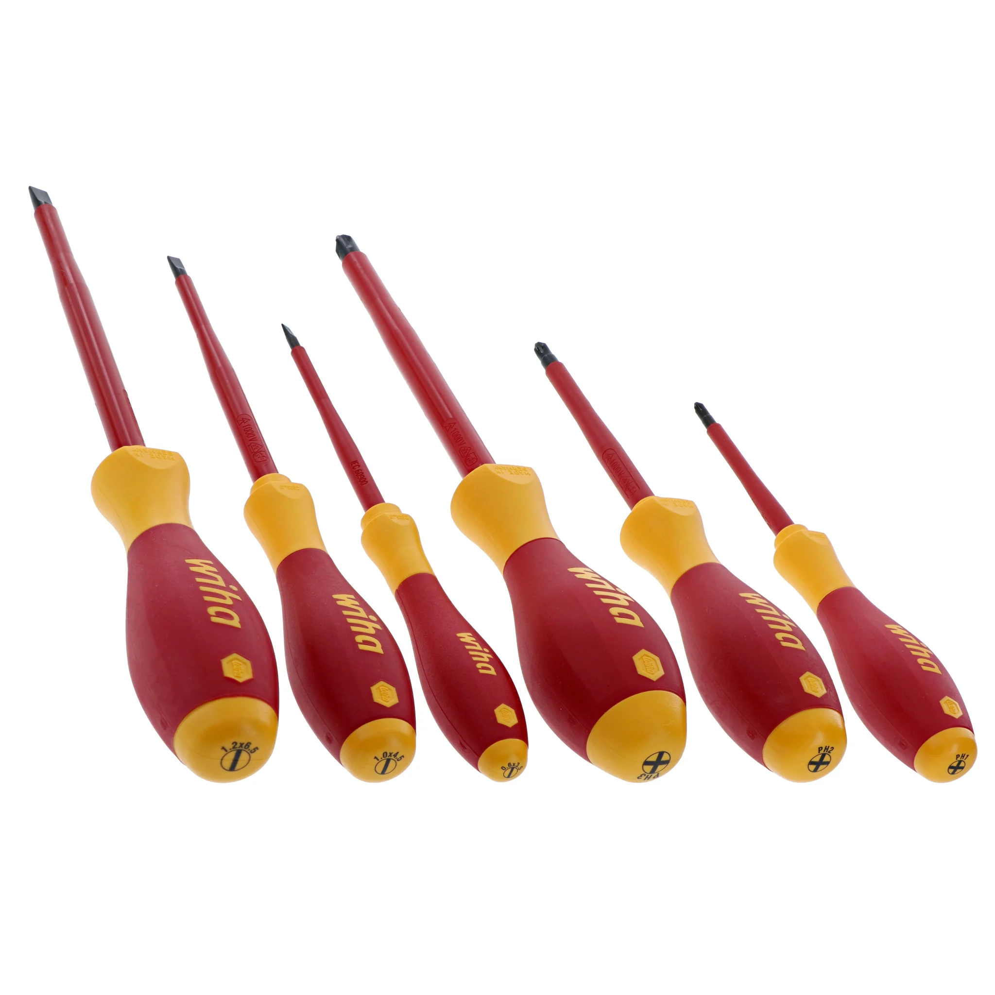 6 Piece Insulated SoftFinish Screwdriver Set - Slotted, Phillips - Image 4