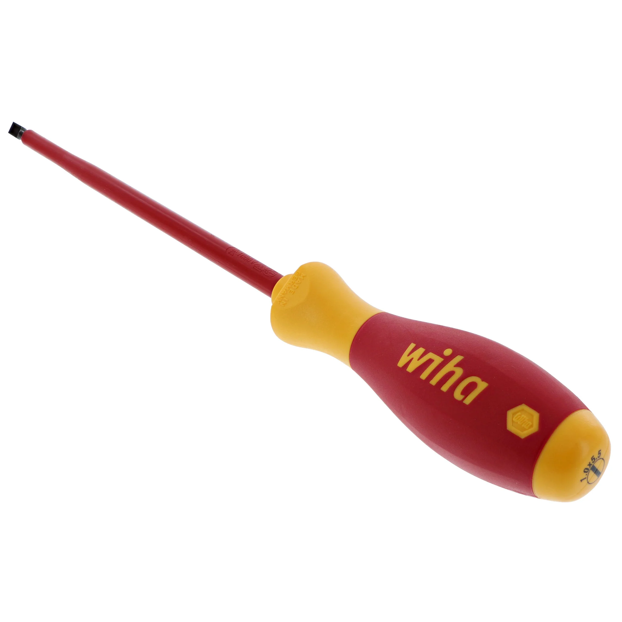 Insulated SoftFinish Slotted Screwdriver 5.5mm x 175mm - Image 2