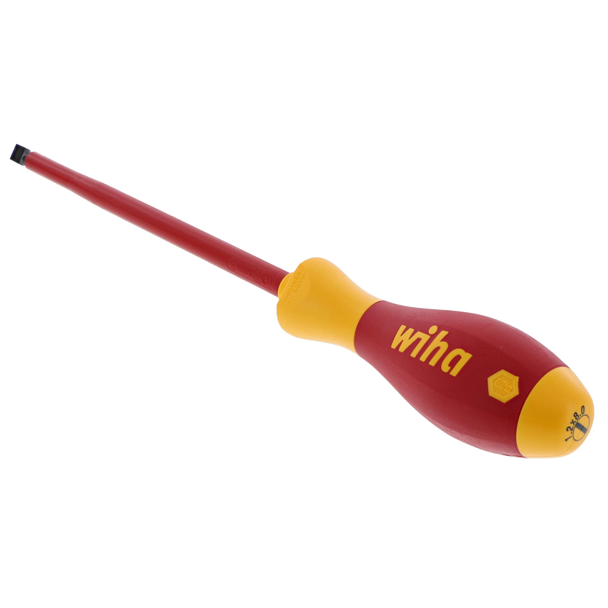Insulated SoftFinish Slotted Screwdriver 8.0mm x 175mm - Image 2