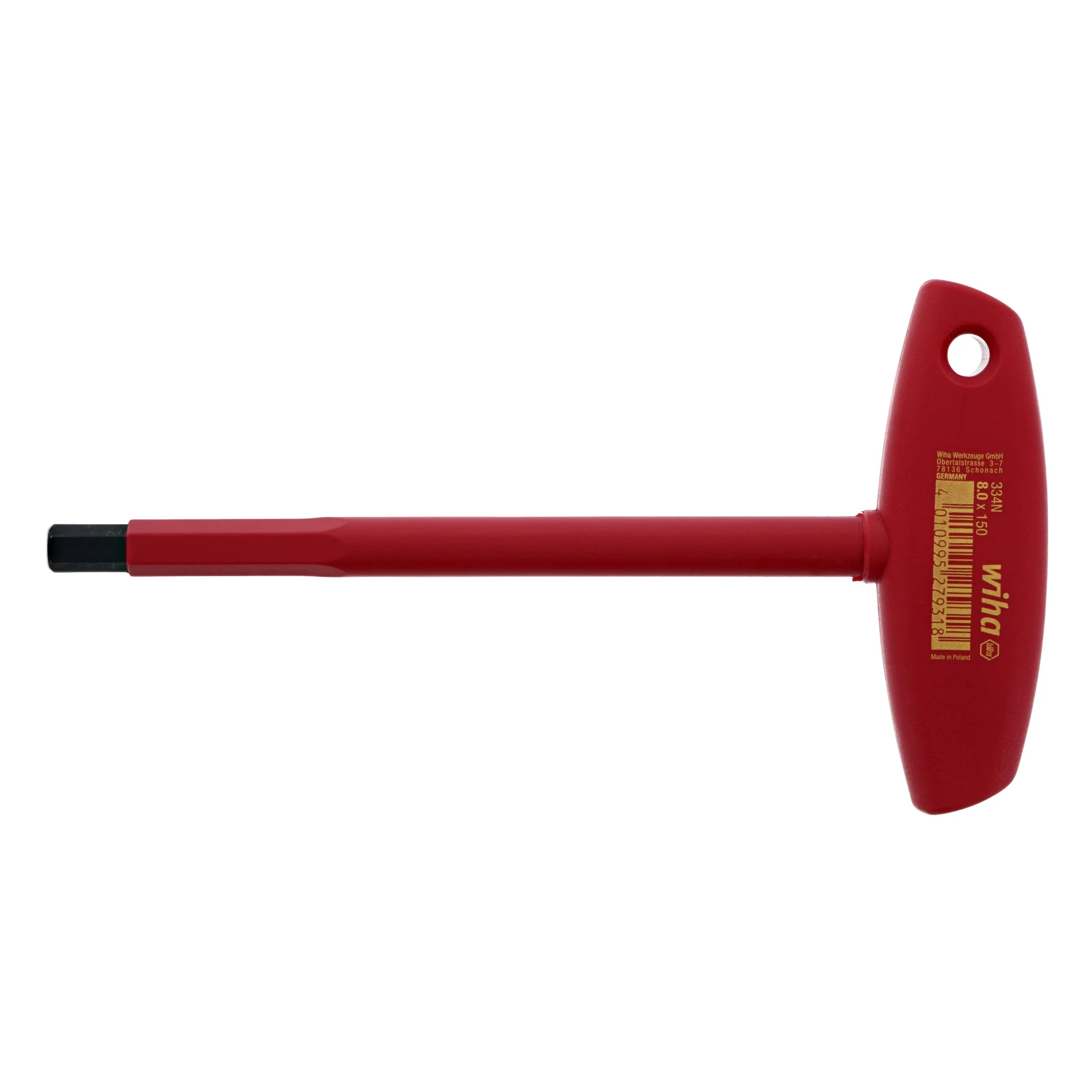 Insulated T-Handle Hex 8.0mm