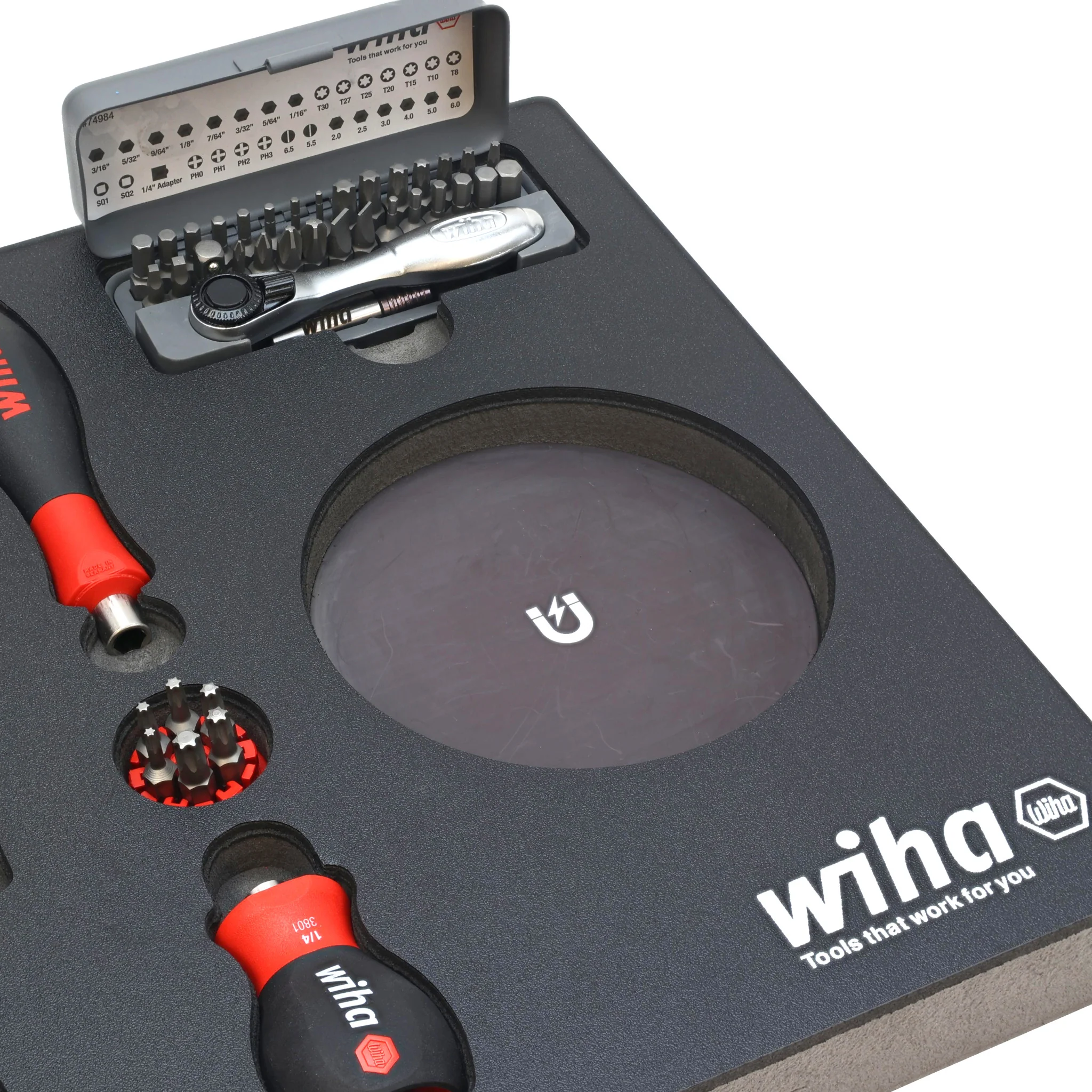 45 Piece Knife Maintenance Magnetic Workstation Tray Set - Image 5