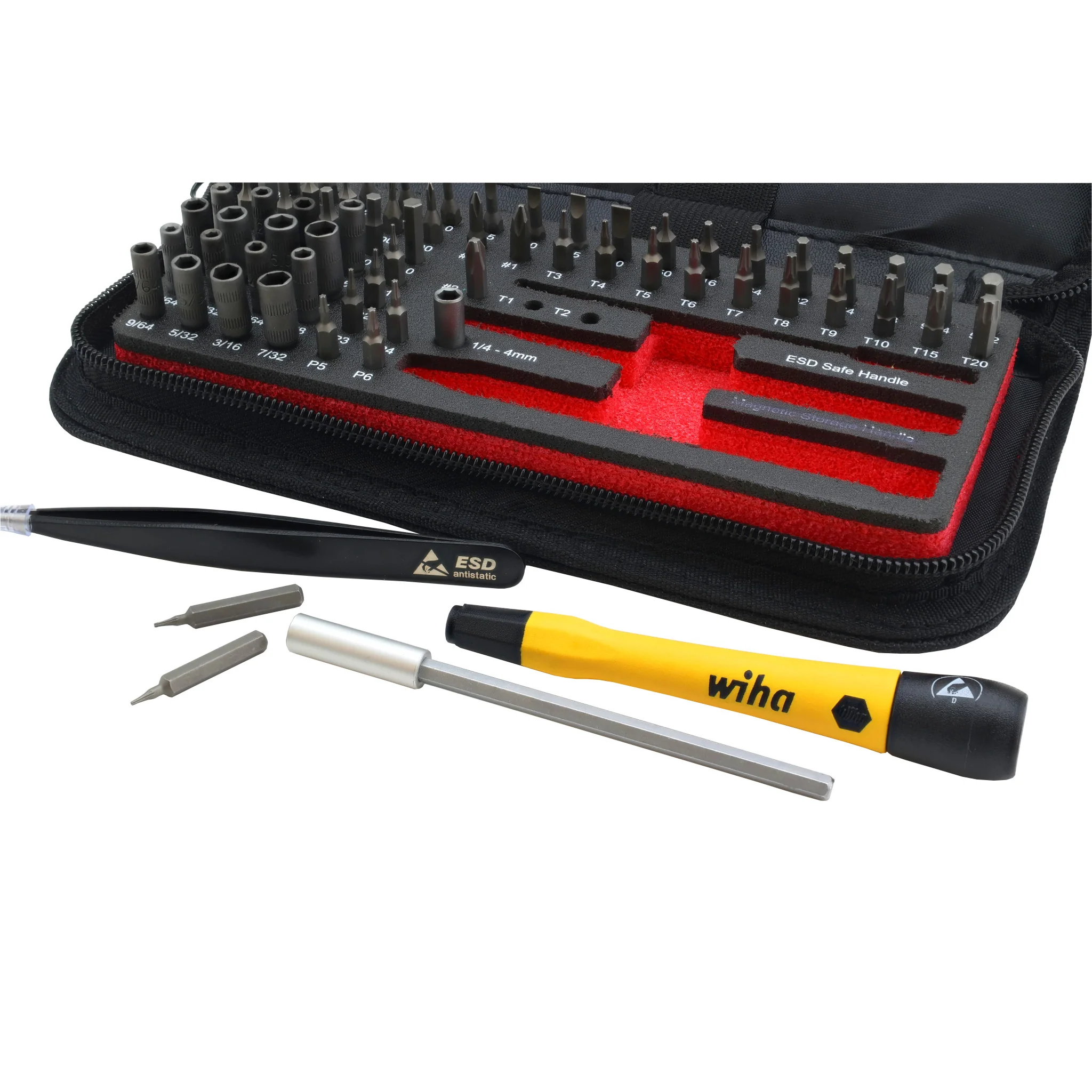 68 Piece System 4 ESD Safe Master Technician's Ratchet and MicroBits Set - Image 3