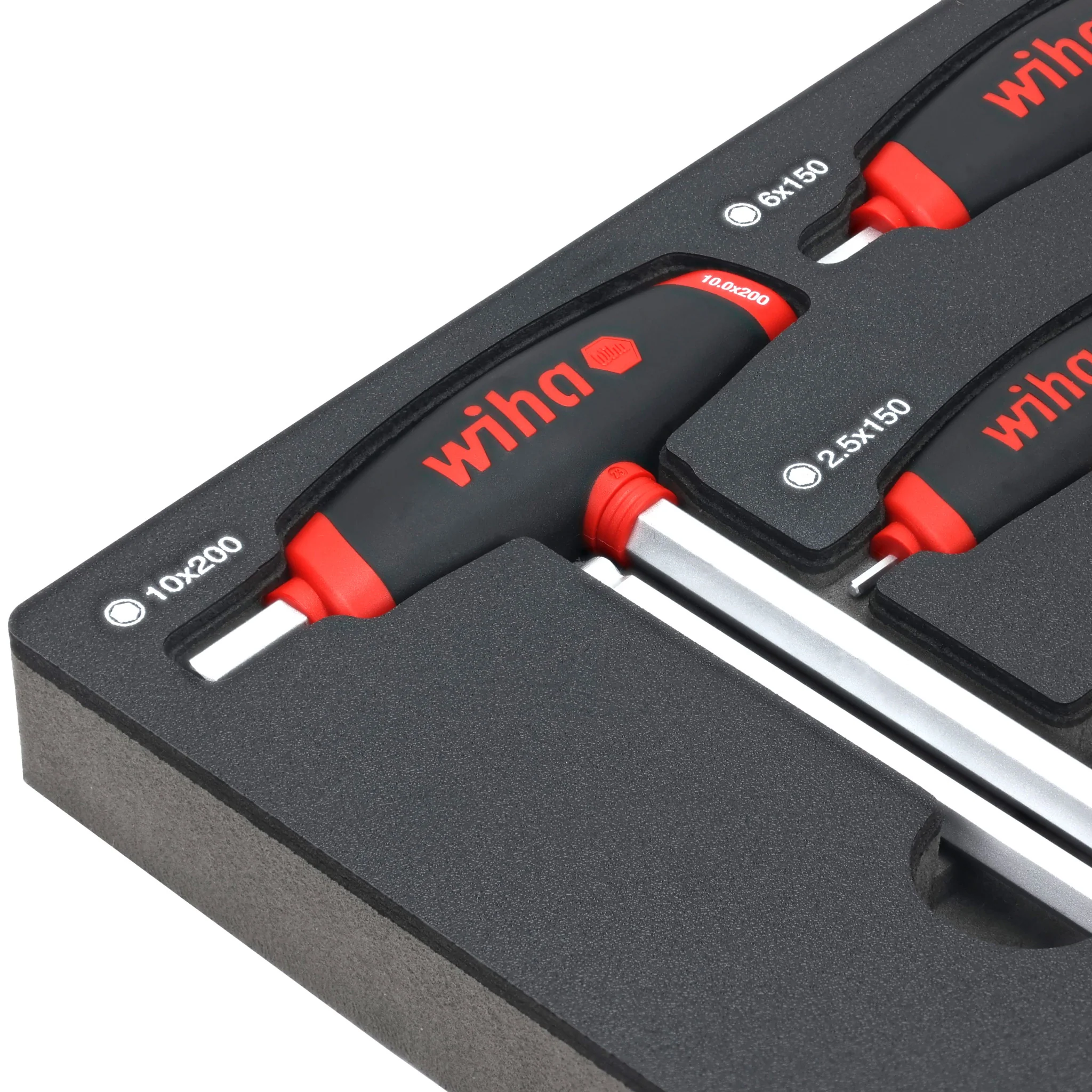 8 Piece SoftGrip Dual Drive Hex Metric T-Handle Tray Set - Image 3