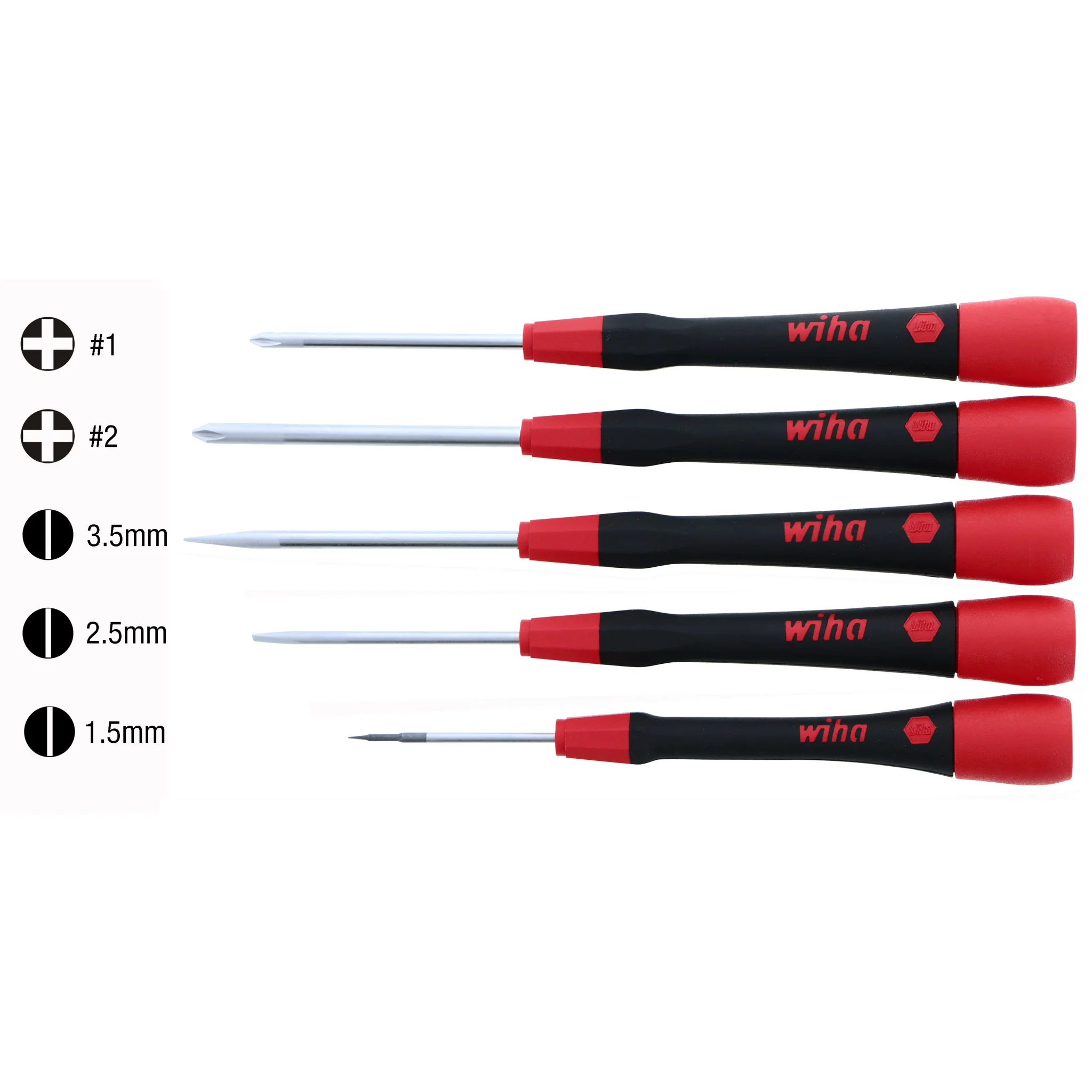 5 Piece PicoFinish Precision Slotted and Phillips Screwdriver Set - Image 4