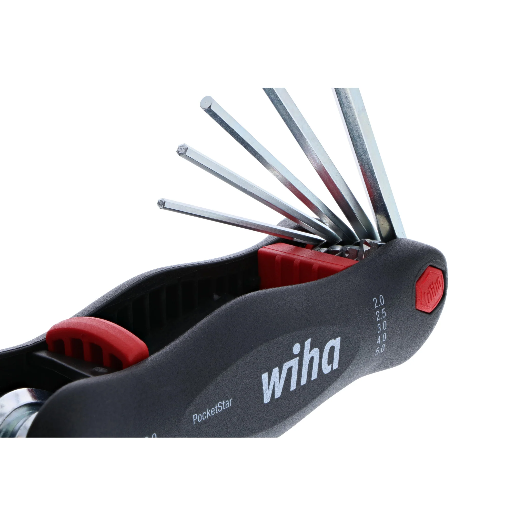 7 Piece PocketStar Fold-Out Hex Key Set - Metric - Image 4