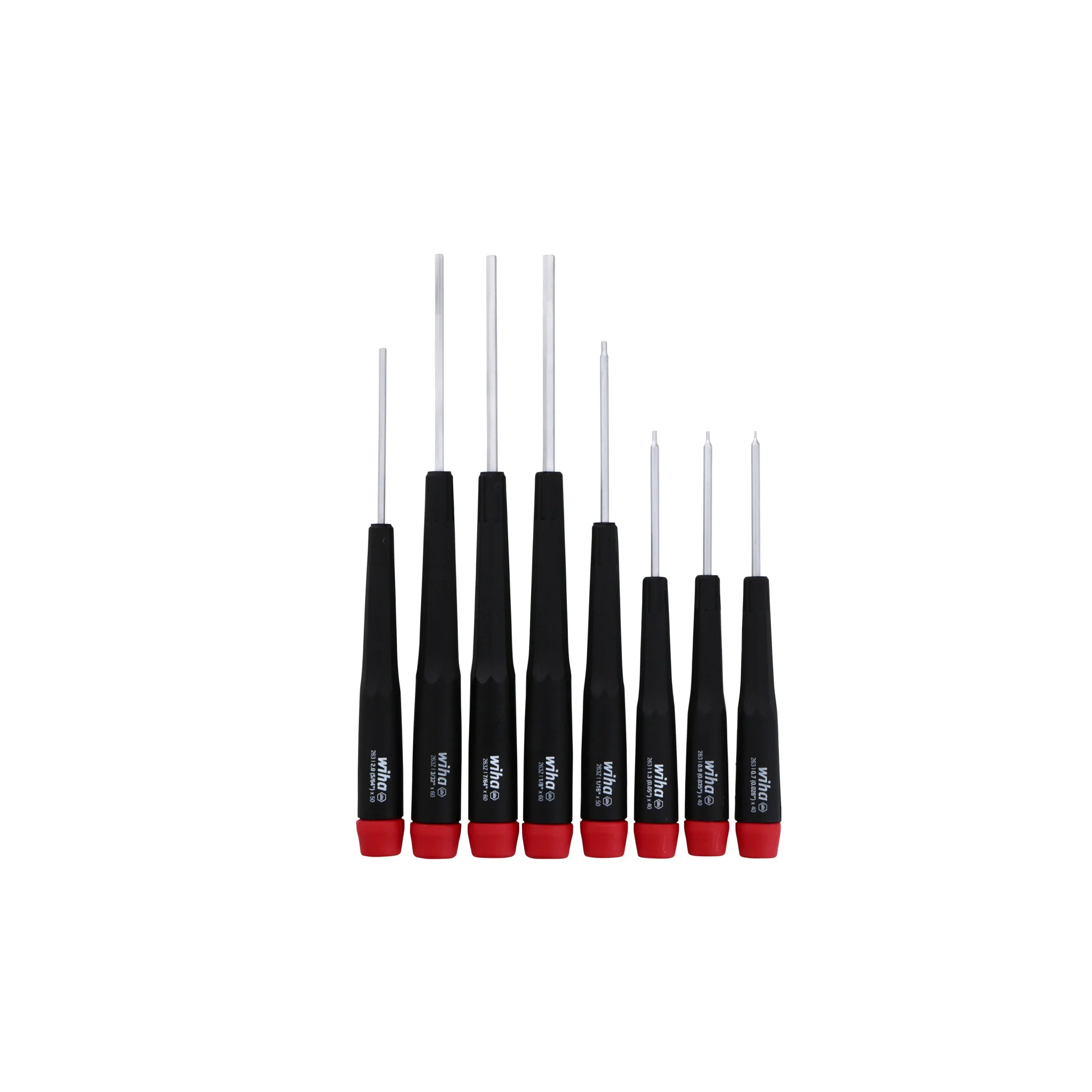 8 Piece Precision Hex Screwdriver Set - Inch - Image 3