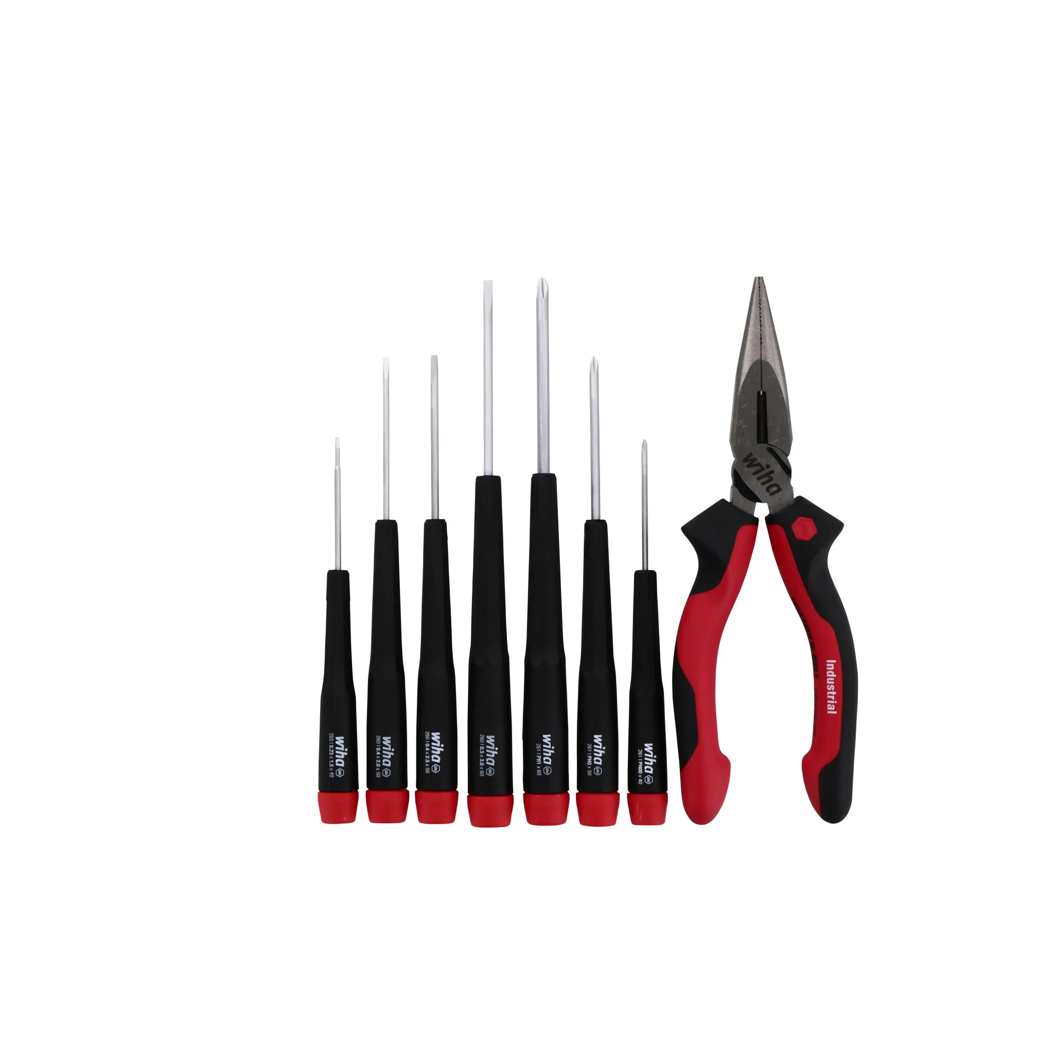 8 Piece Precision Slotted and Phillips Screwdrivers and Pliers Set - Image 5