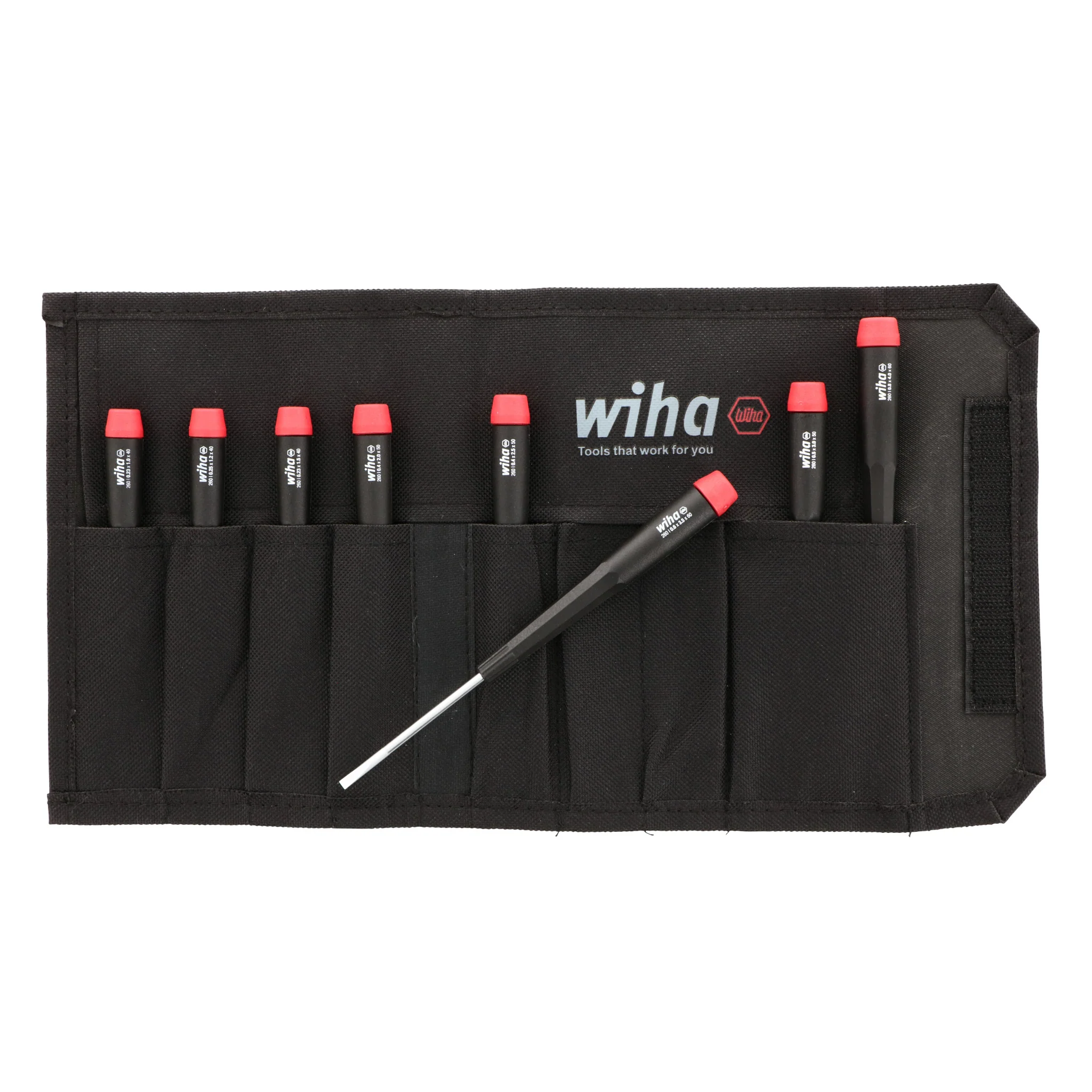 8 Piece Precision Slotted Screwdriver Set - Image 2