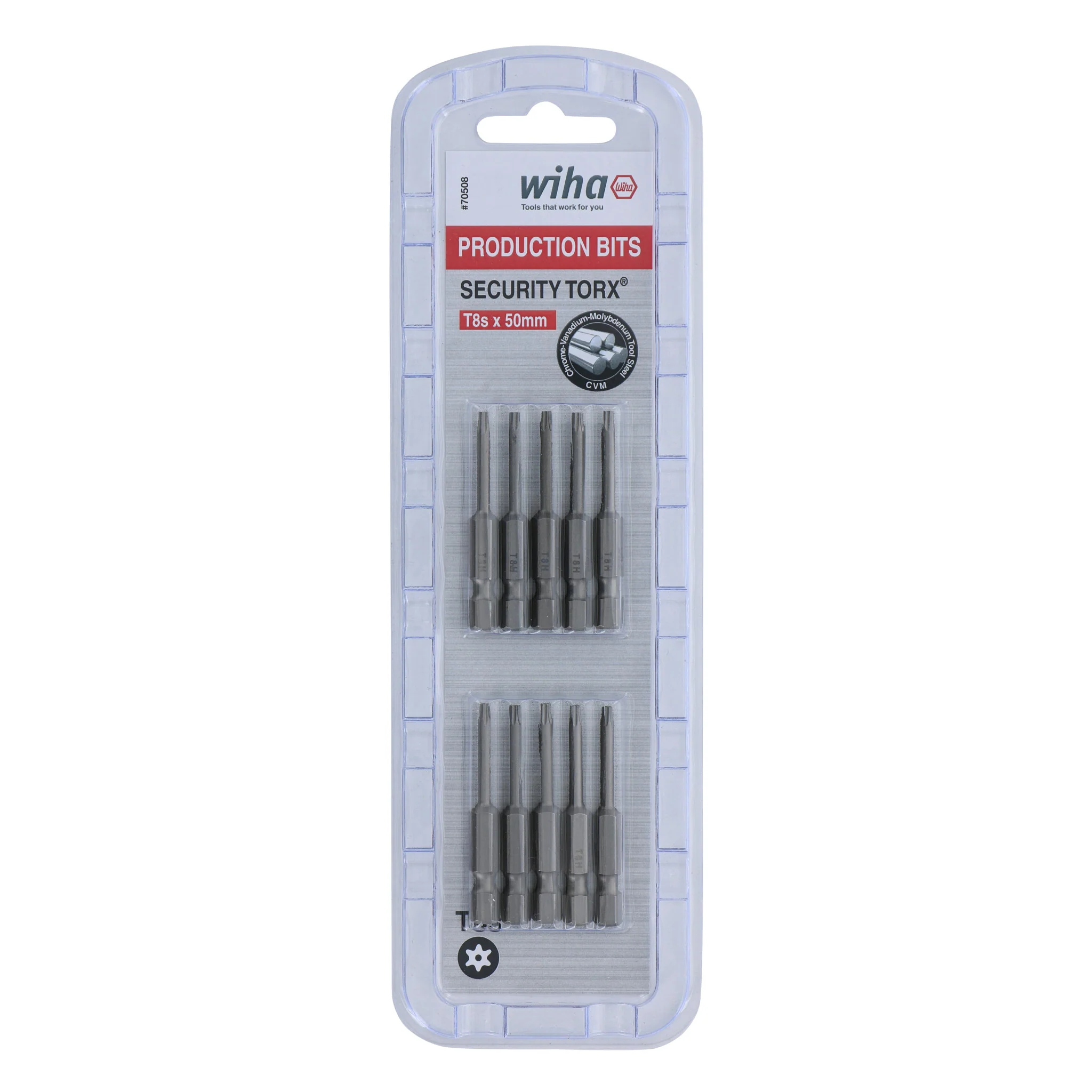 Security Torx Bit T8s - 50mm -  10 Pack - Image 2