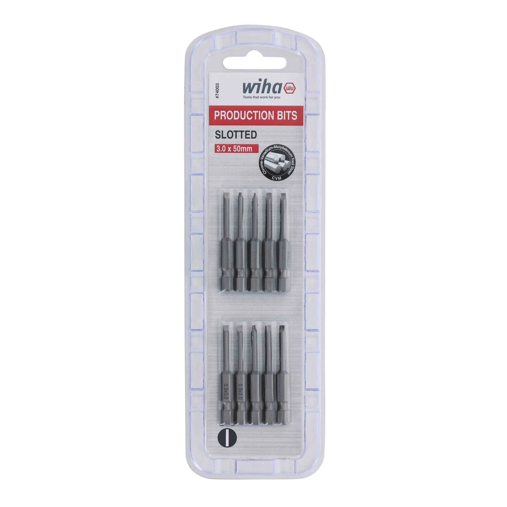 Slotted Bit 3.0 - 50mm - 10 Pack - Image 2