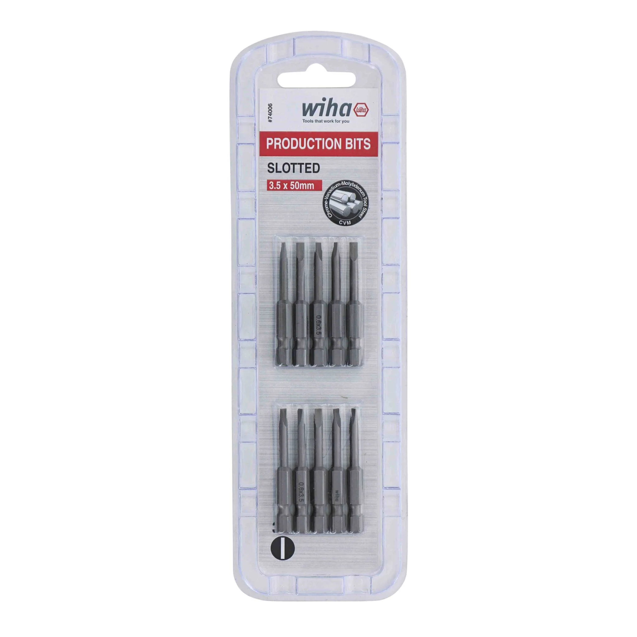 Slotted Bit 3.5 - 50mm - 10 Pack - Image 2