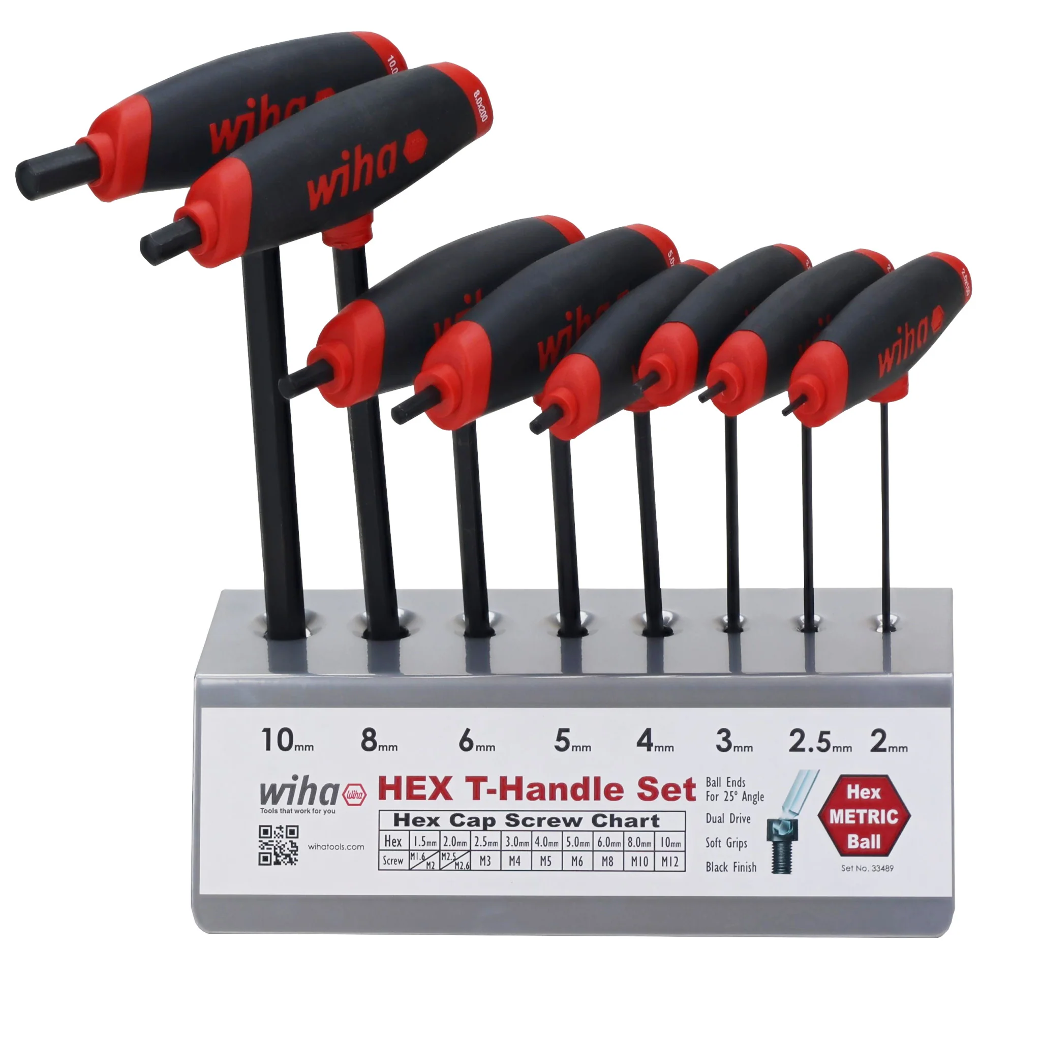 8 Piece SoftGrip Dual Drive Hex T-Handle Metric Set - Image 4