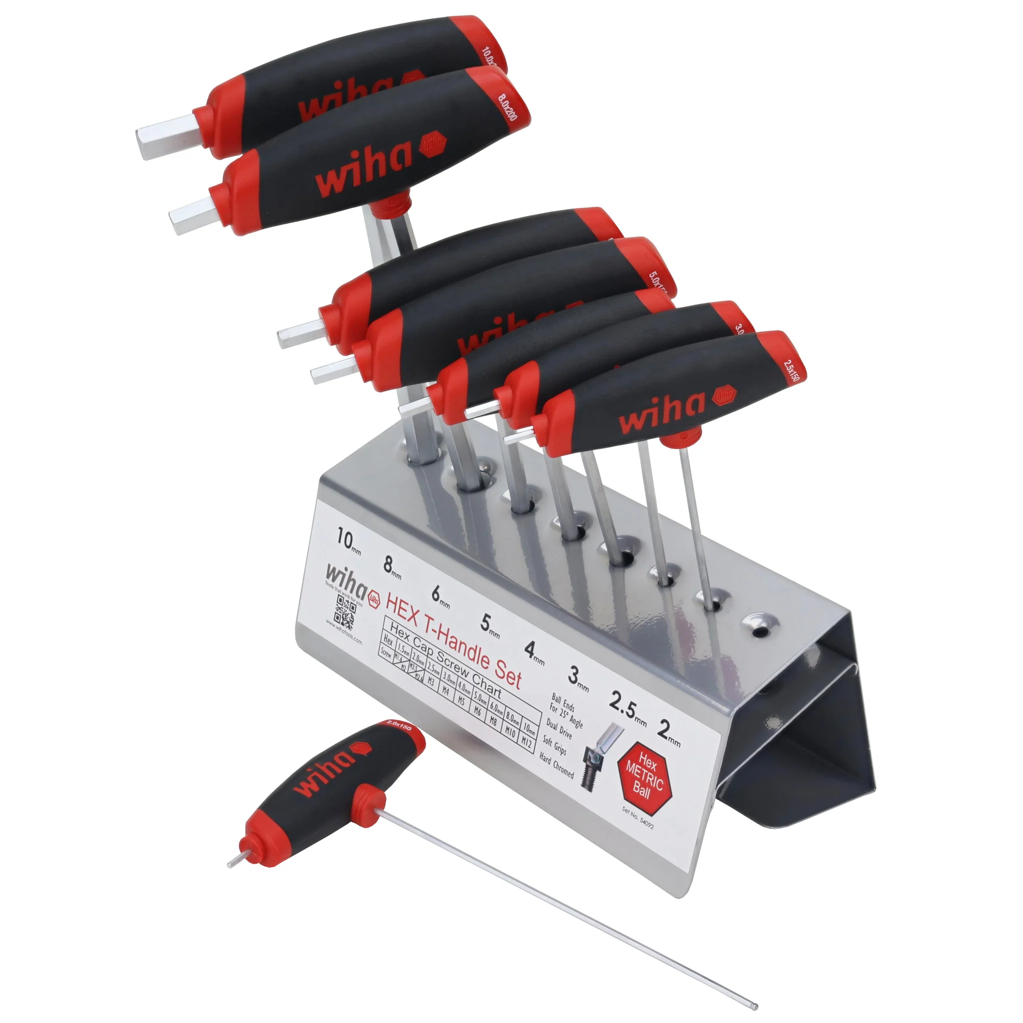 8 Piece SoftGrip Dual Drive Metric T-Handle Set - Image 3