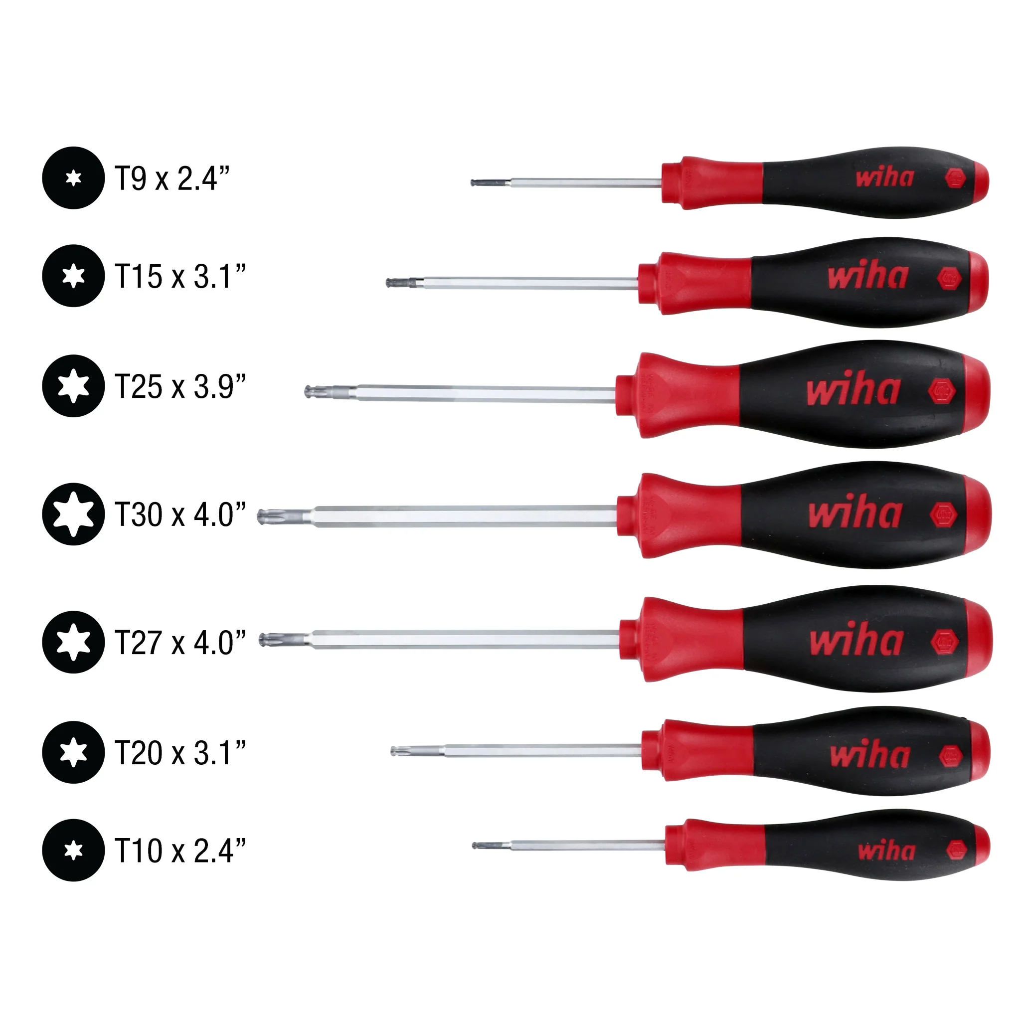 7 Piece SoftFinish Torx Ball End Screwdriver Set - Image 4