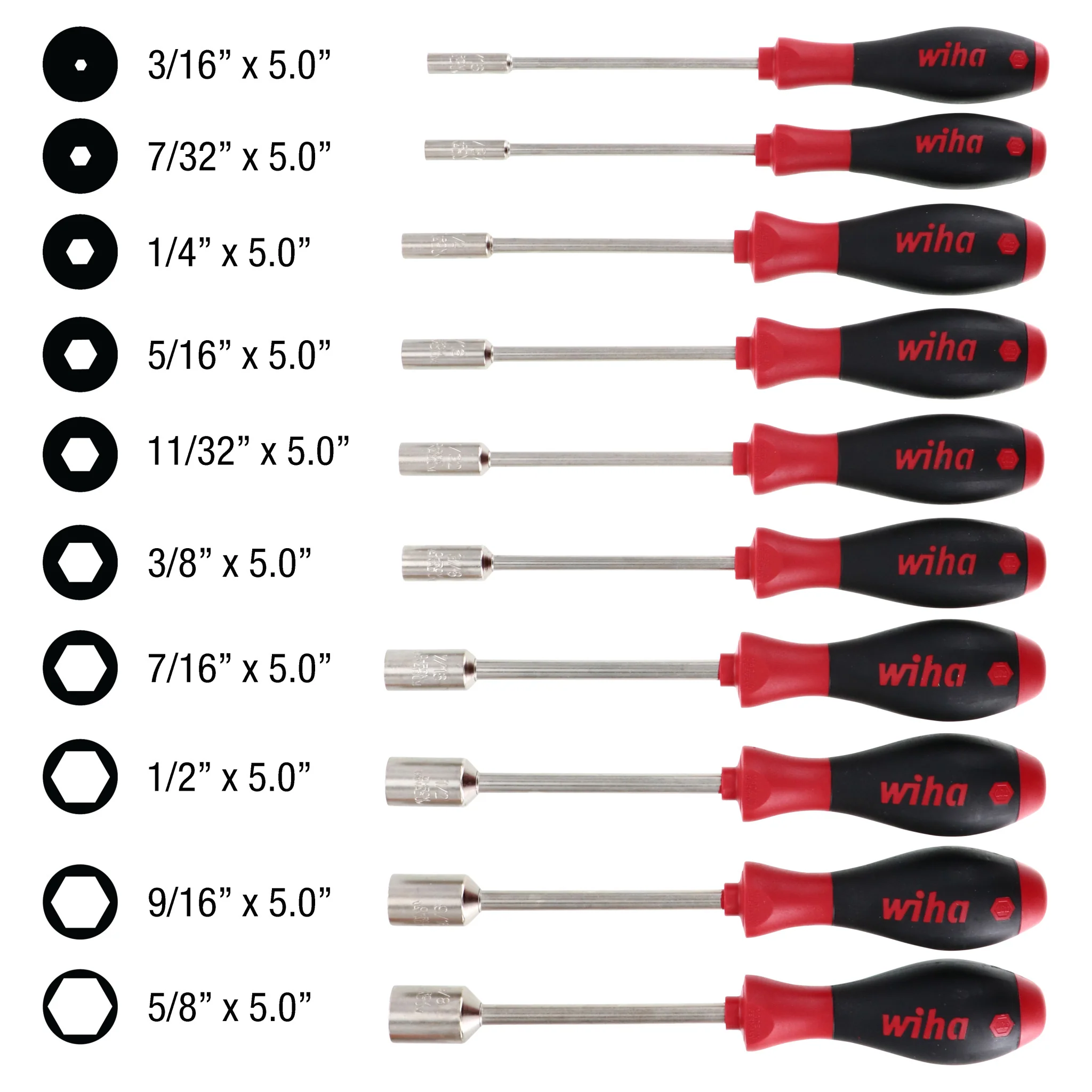 10 Piece SoftFinish Nut Driver Set - Inch - Image 4