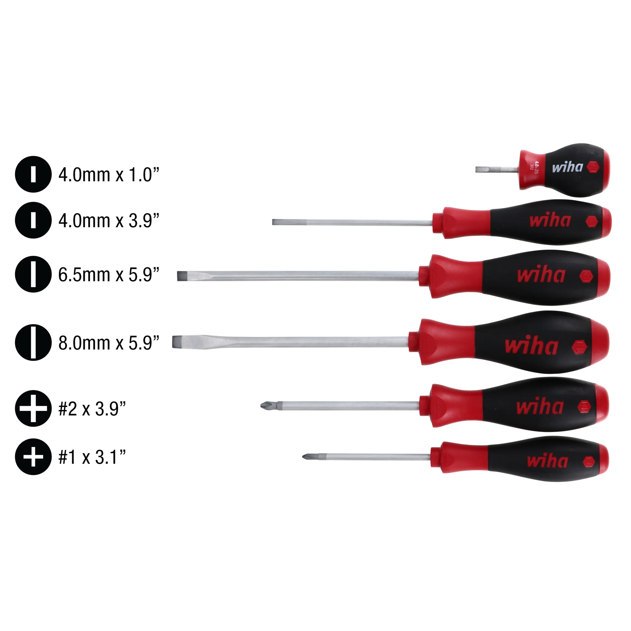 6 Piece SoftFinish Slotted and Phillips Screwdriver Set - Image 4