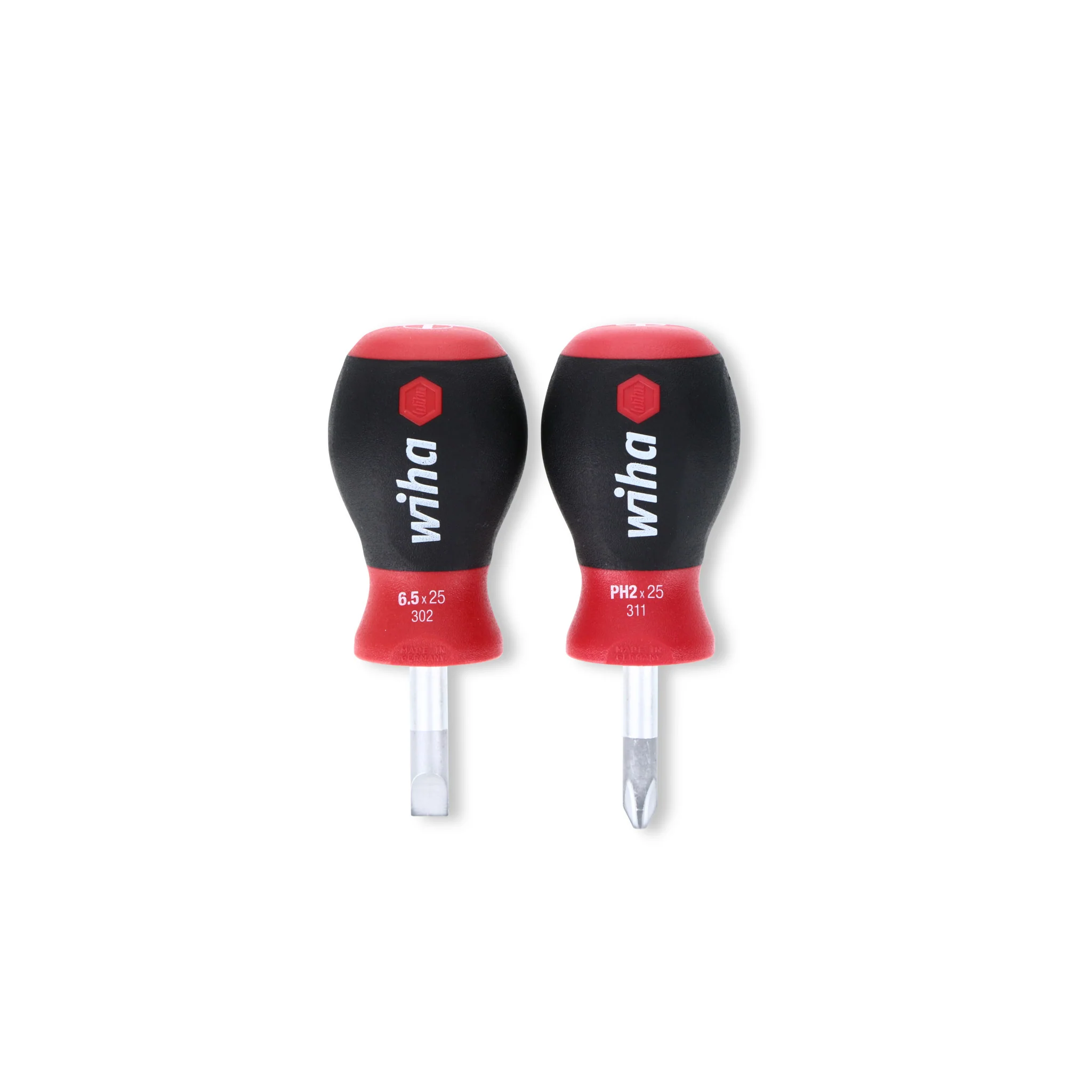 2 Piece SoftFinish Stubby Slotted and Phillips Screwdriver Set - Image 3