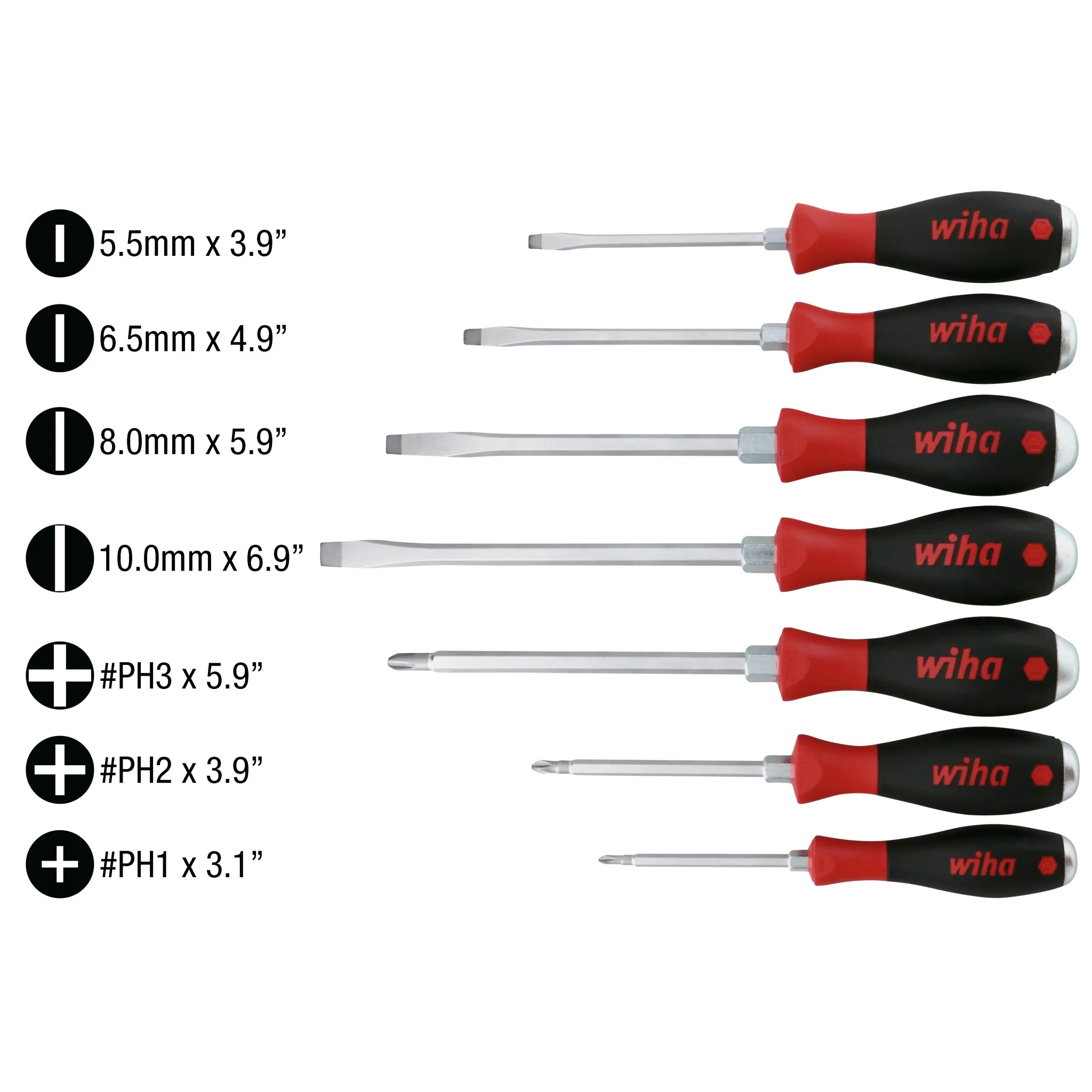 7 Piece SoftFinish XHeavy Duty Slotted and Phillips Screwdriver Set - Image 6