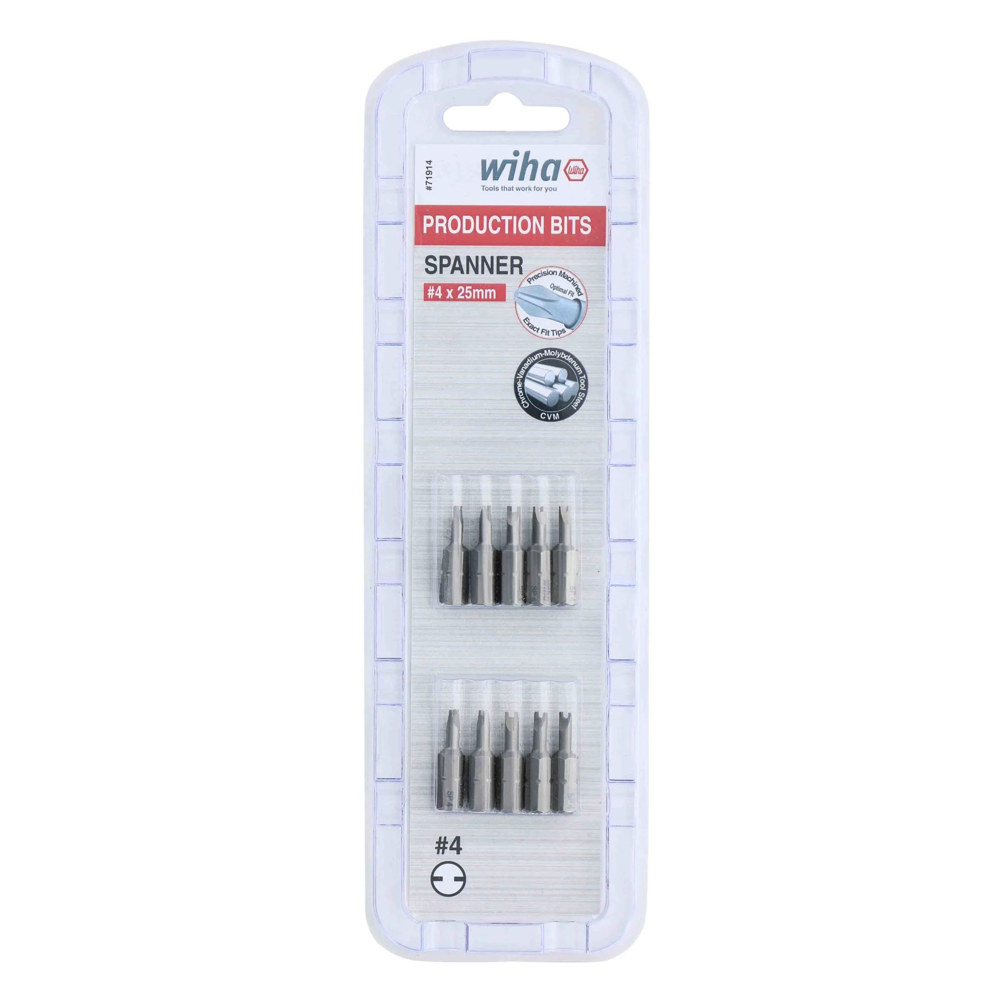 Spanner Bit #4 - 25mm - 10 Pack - Image 2