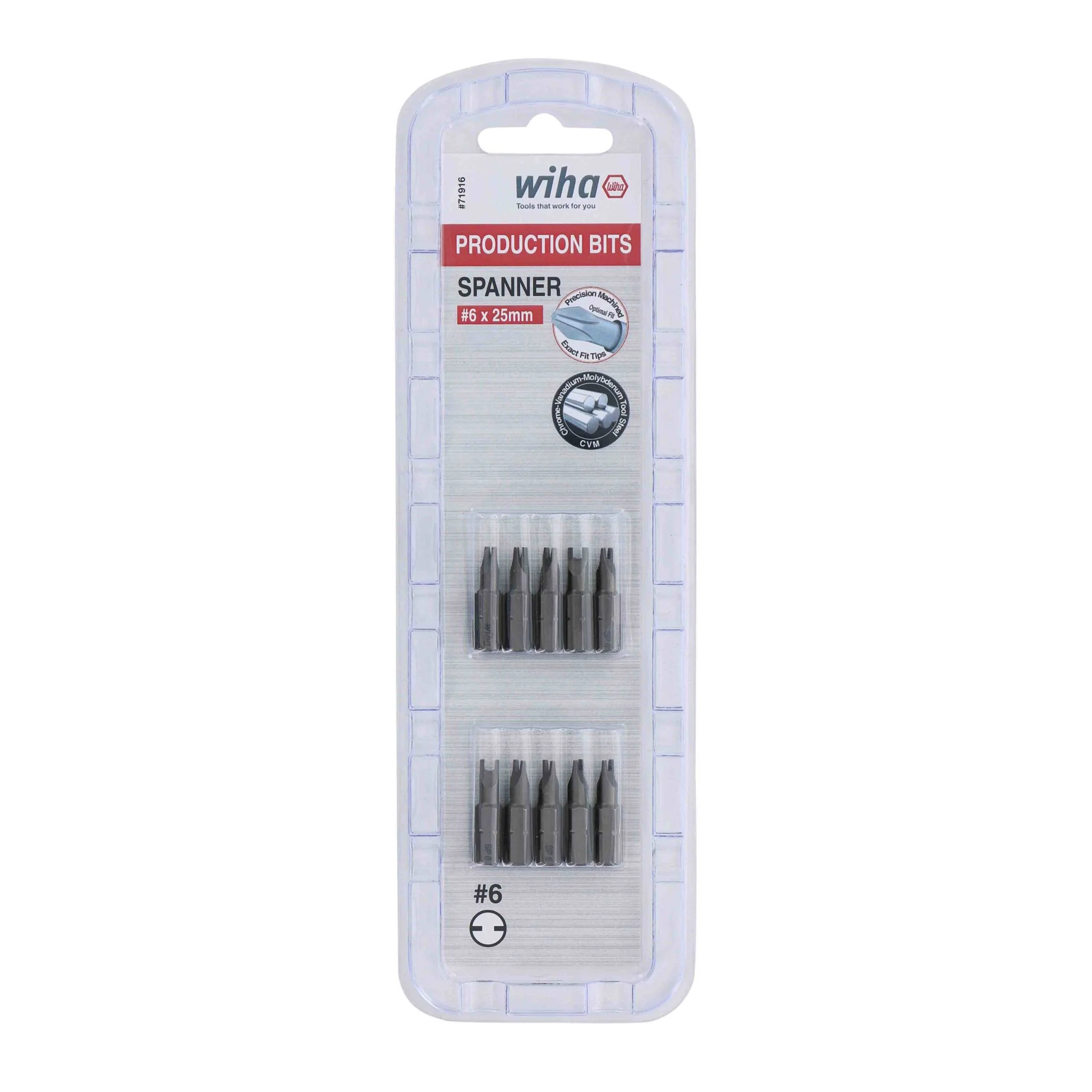 Spanner Bit #6 - 25mm - 10 Pack - Image 2
