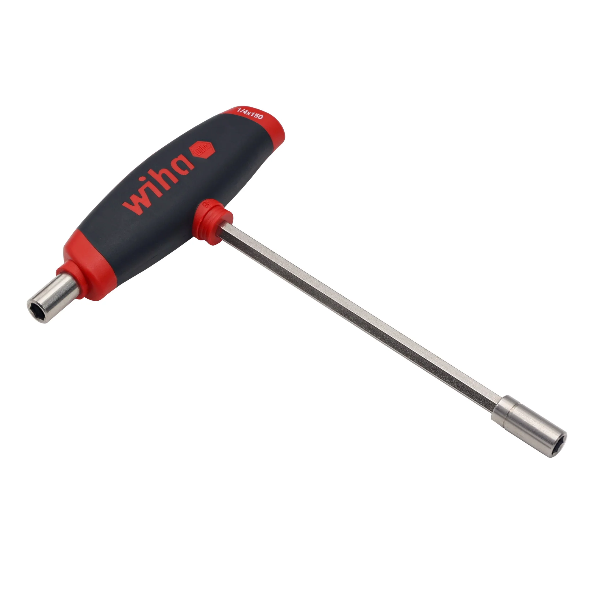 SoftGrip T-Handle Dual Drive Magnetic 1/4" Bit Holders - Image 2
