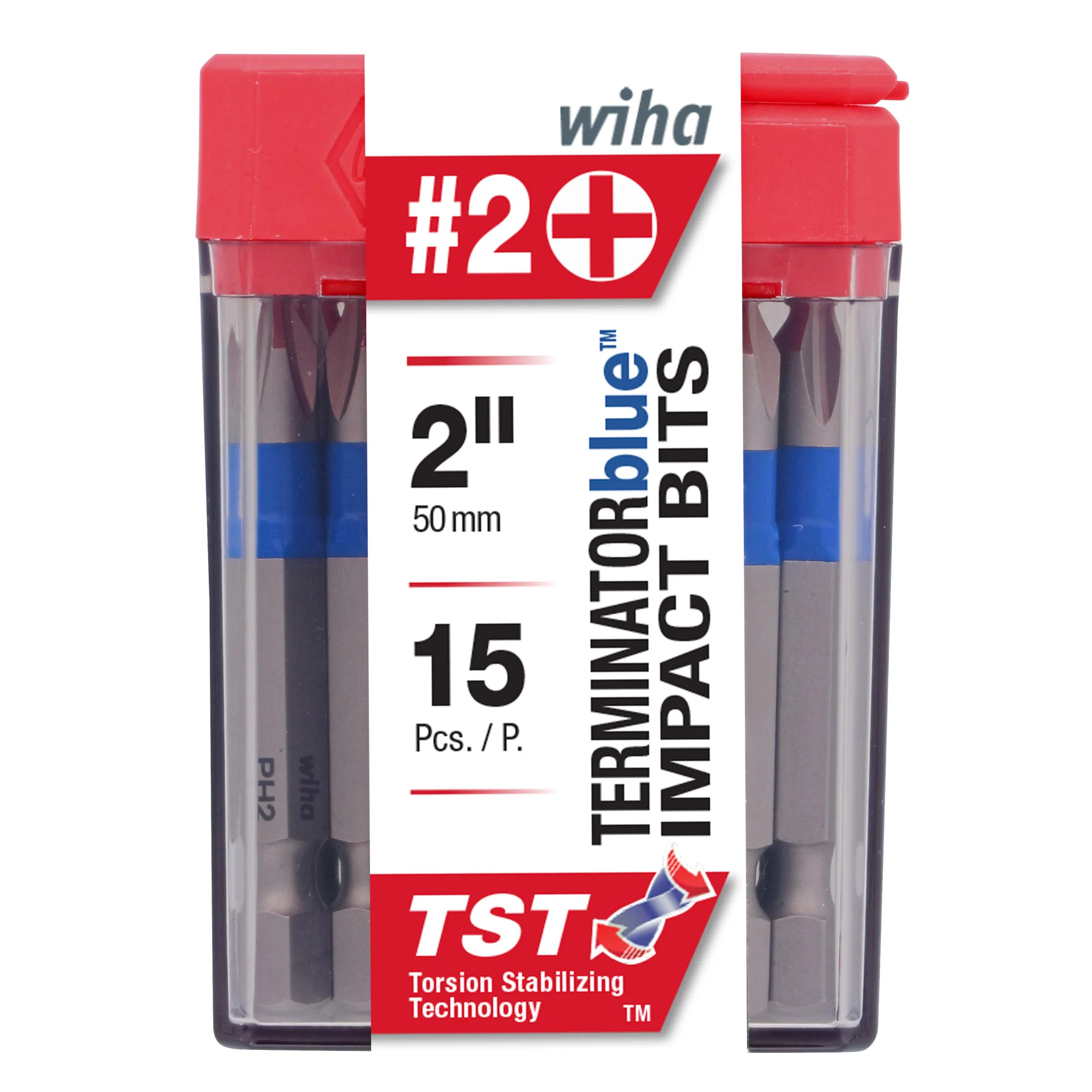 TerminatorBlue Impact Bit Phillips #2 - 2 Inch - 15 Pack - Image 2