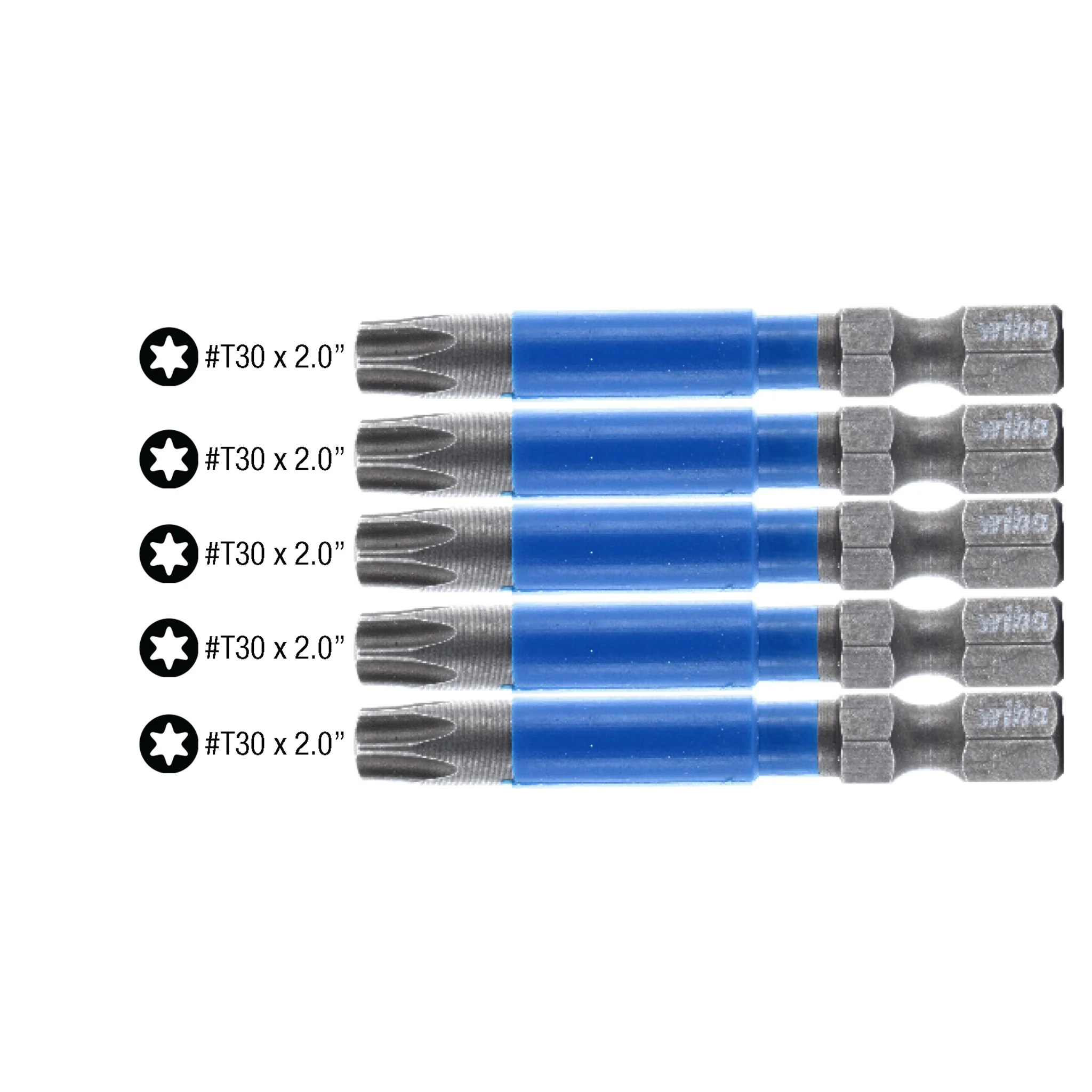 TerminatorBlue Impact Bit Torx T30 - 2 Inch - 5 Pack - Image 2