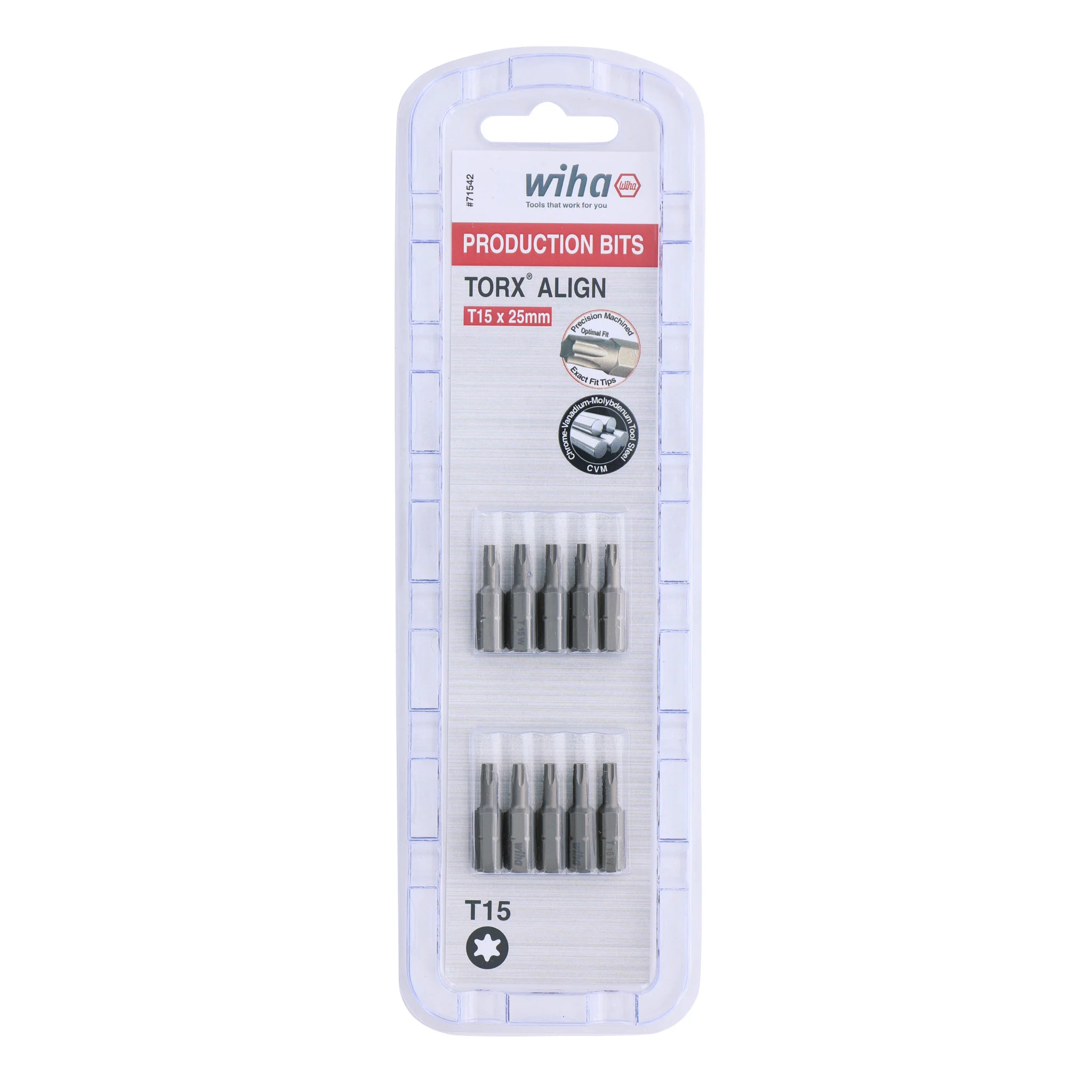 Torx Align Insert Bit T15 x 25mm - 10 Pack - Image 2