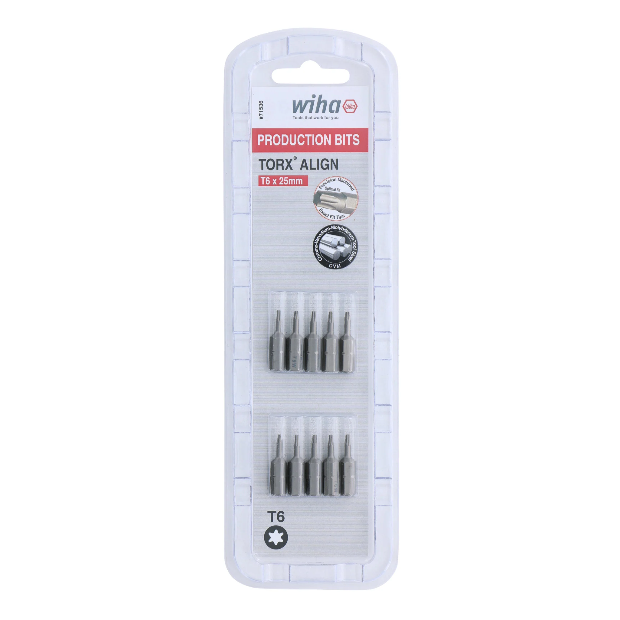 Torx Align Insert Bit T6 x 25mm - 10 Pack - Image 2