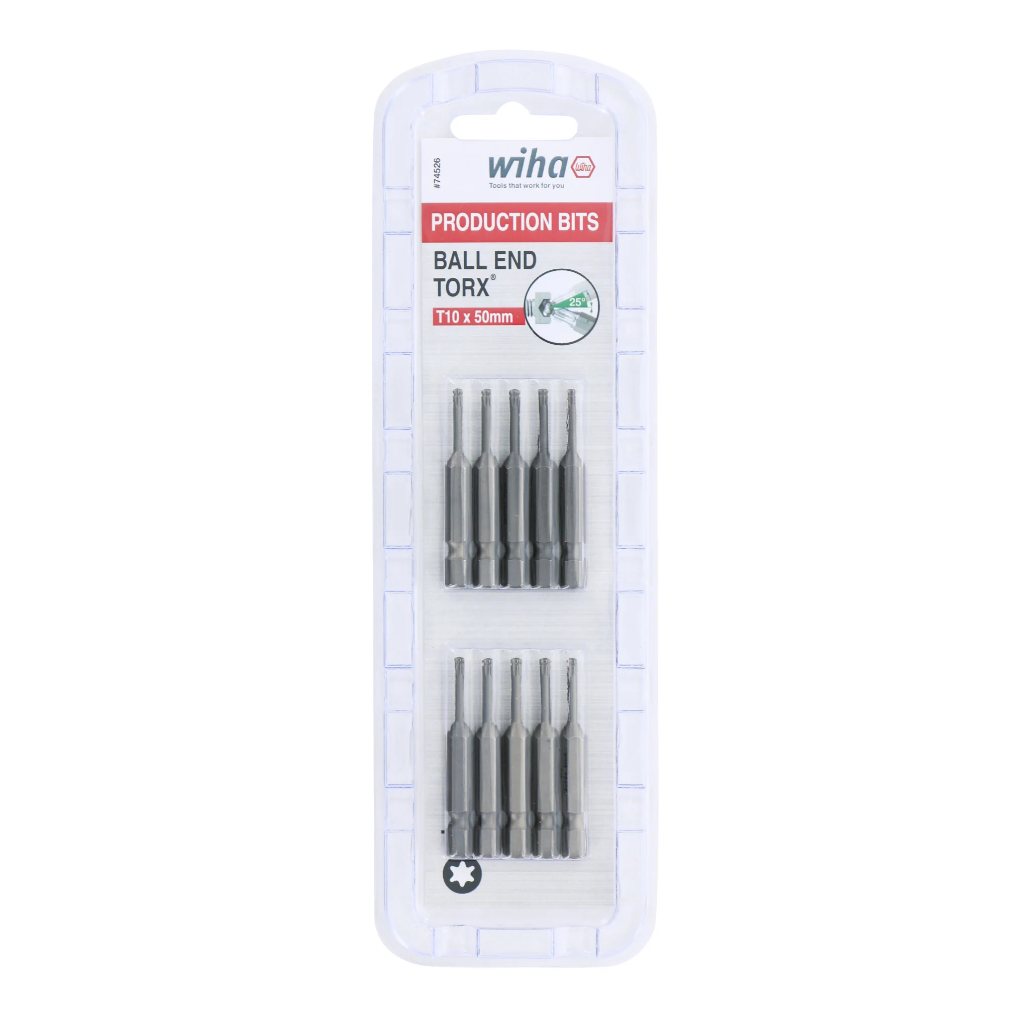 Torx Ball End Bit T10 - 50mm - 10 Pack - Image 3