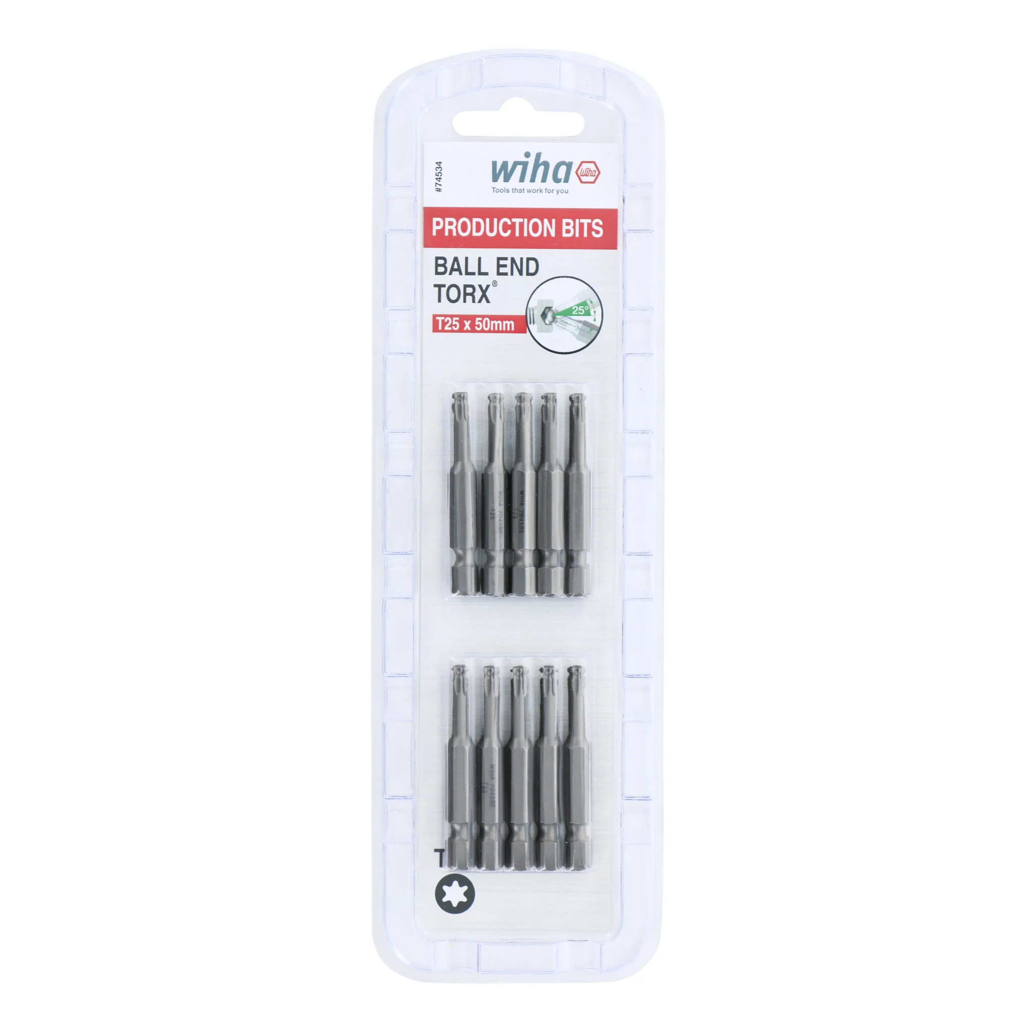 Torx Ball End Bit T25 - 50mm - 10 Pack - Image 3