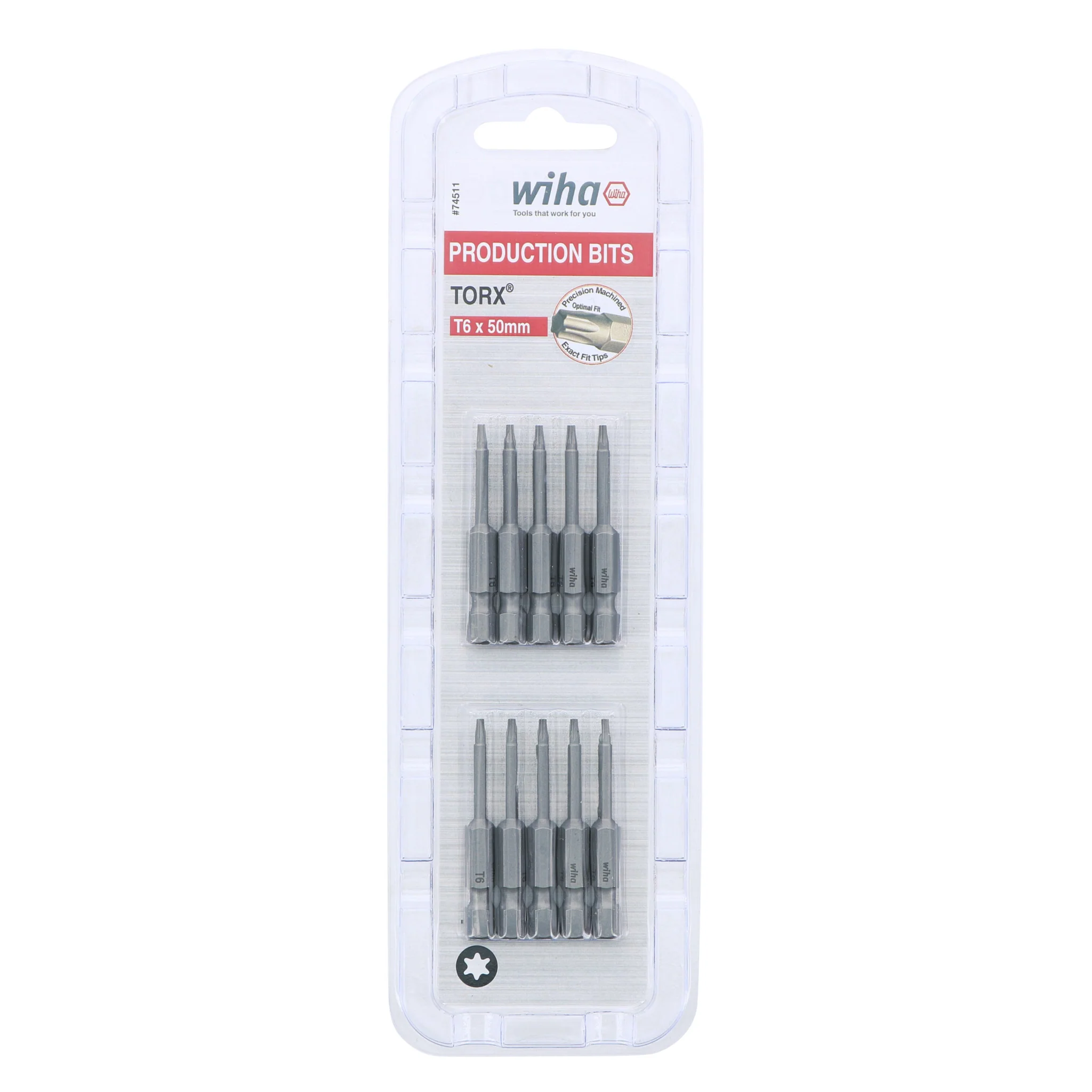 Torx Bit T6 - 50mm -  10 Pack - Image 5